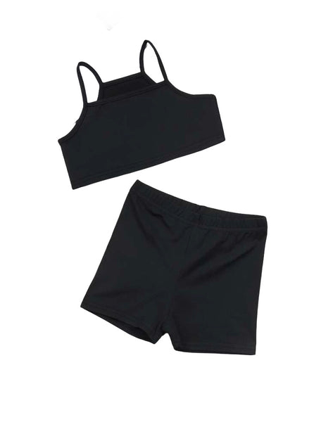 Black  2 PIECE SHORTS & TOP