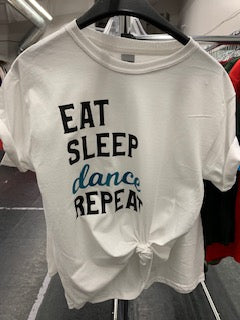 East, sleep dance t-shirt